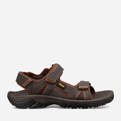 Teva Katavi 2 Men's Black Olive Hiking Sandals CA85916 Canada Online